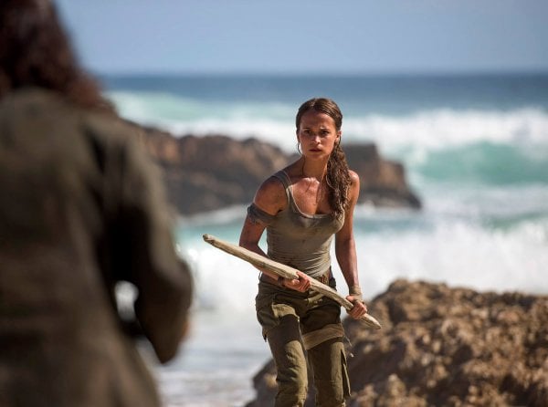 click for larger (if applicable) ALICIA VIKANDER as Lara Croft in Warner Bros. Pictures and Metro-Goldwyn-Mayer Pictures&rsquo; action adventure &ldquo;TOMB RAIDER,&rdquo; opening March 16, 2018. Photo by Graham Bortholomew 